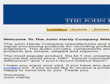 Tablet Screenshot of jww.johnhardyco.com
